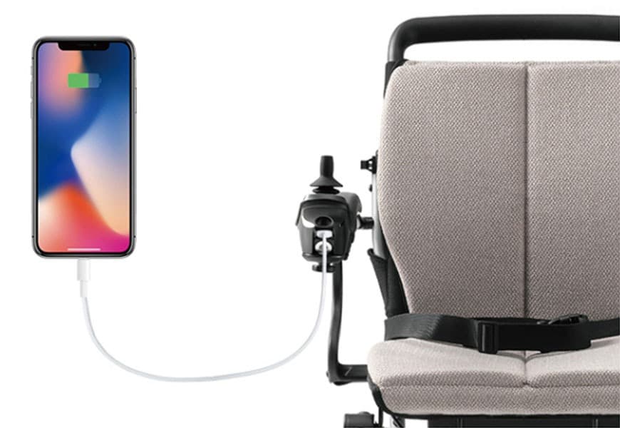 Elektrische rolstoel opklapbaar en lichtgewicht Excel X50R+ USB ingang