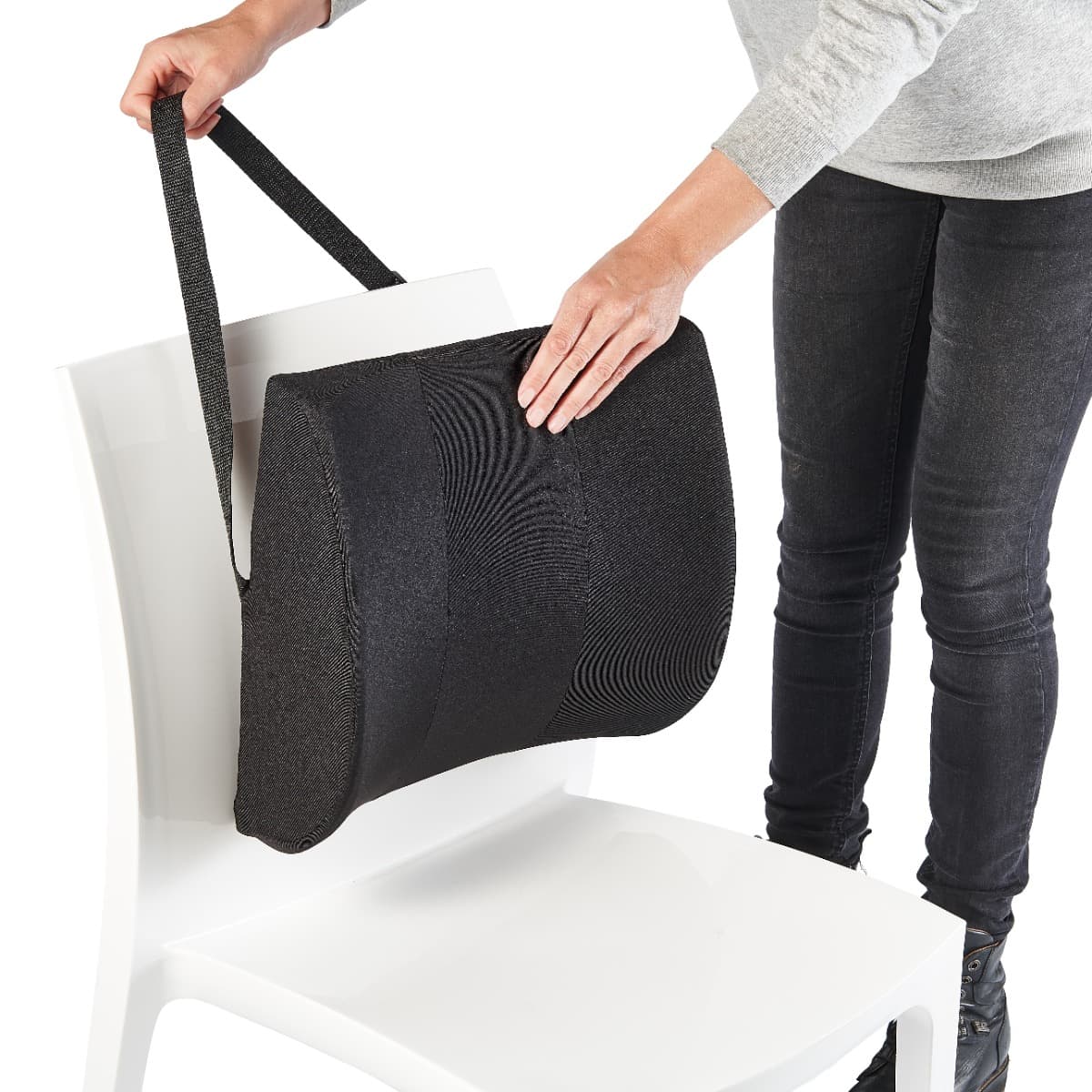 Rugkussen lumbaal zwart