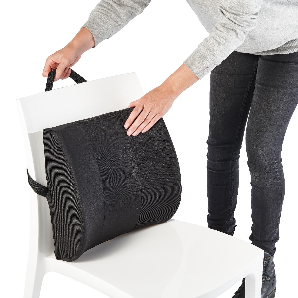 Rugkussen lumbaal zwart