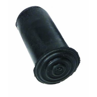 Rubberdop 16mm zwart