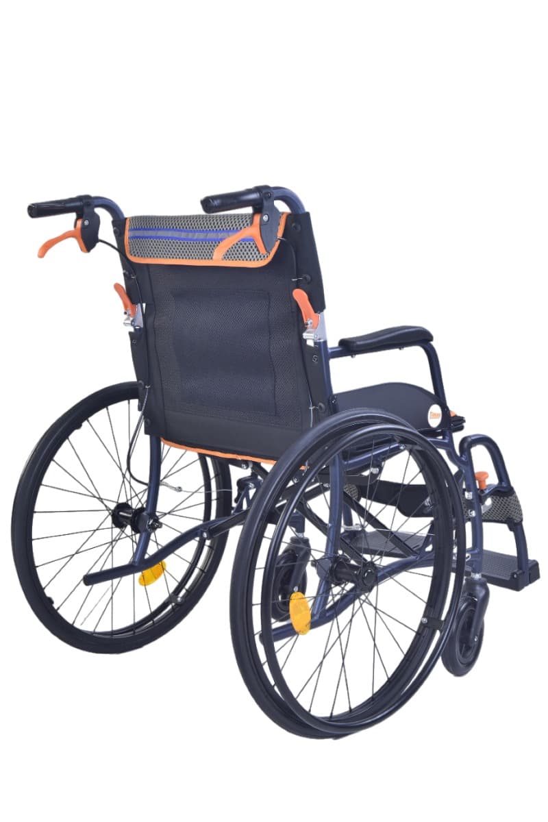 Magnesium Ultralight rolstoel achterkant