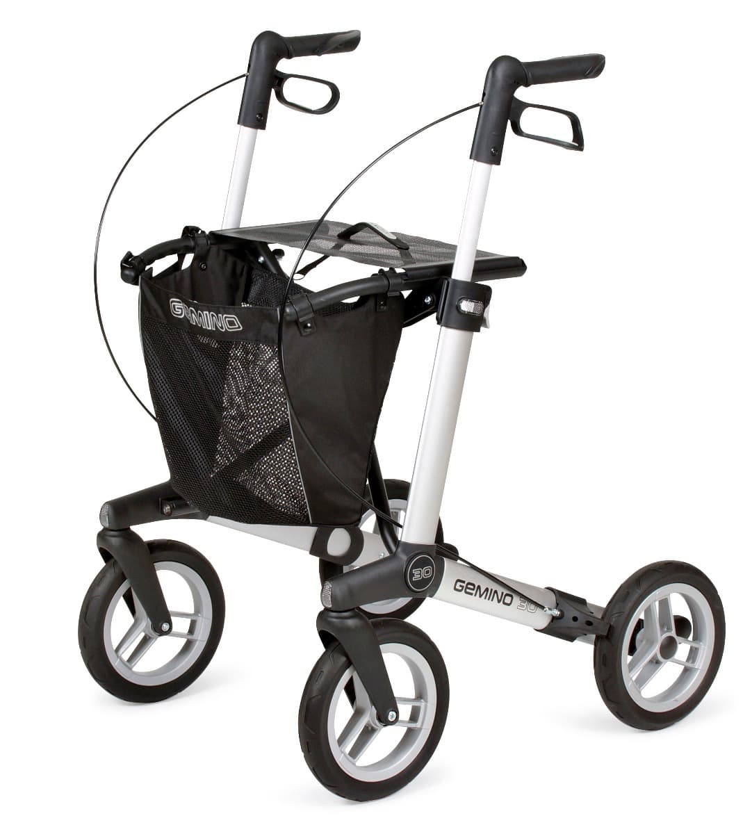 Gemino 30 Comfort rollator zilver