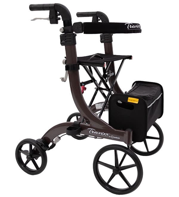 Travixx Classic lichtgewicht rollator bruin hoofdfoto