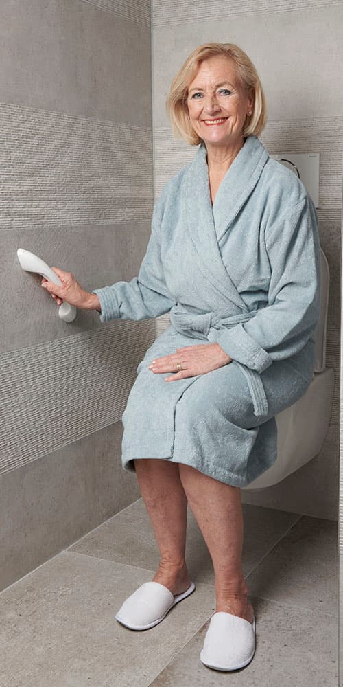 SecuCare wandbeugel Curve wit sfeerbeeld