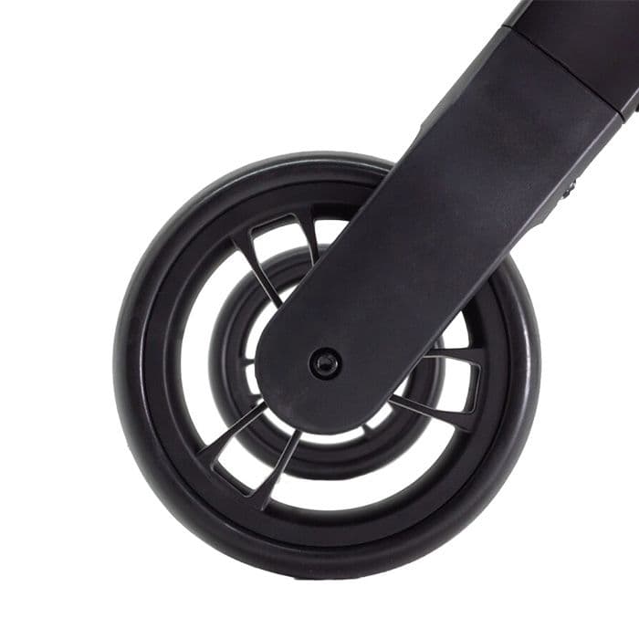 Binnenrollator rollbuddy zwart detail dun wiel