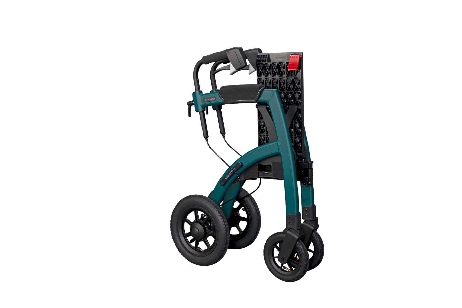 rollz motion performance rollator en rolstoel in 1 opgevouwen