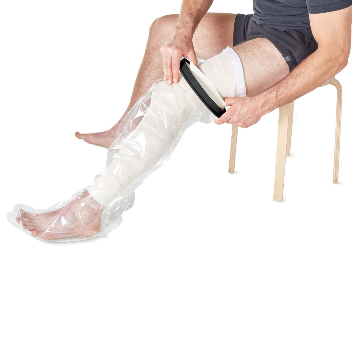 Douchehoes been heel volwassene trek over de knie