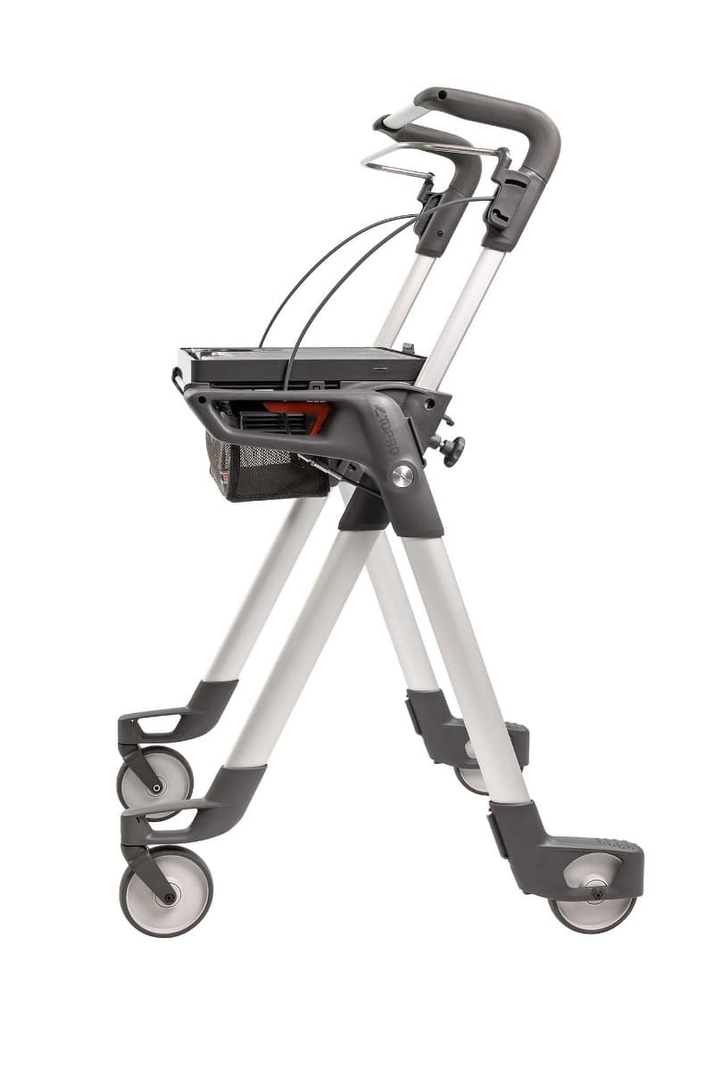 Topro Hestia binnenrollator zilver zijaanzicht