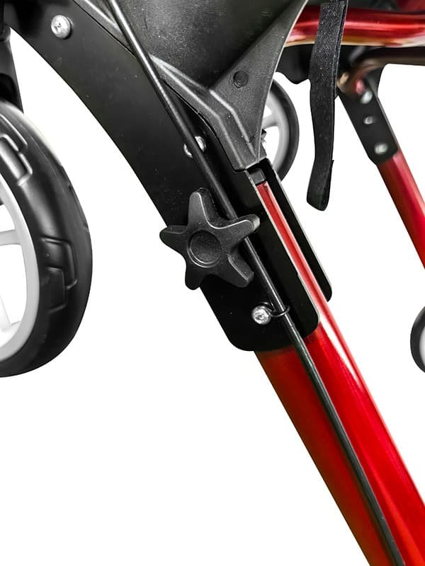 Dyna Adagio rollator rood verhoging