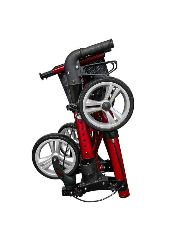 Dyna Adagio rollator rood opgevouwen