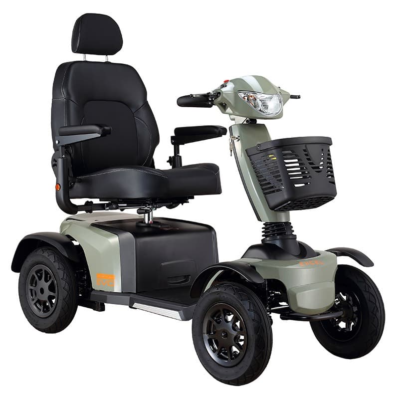Scootmobiel Galaxy Deluxe II EVO groen vooraanzicht