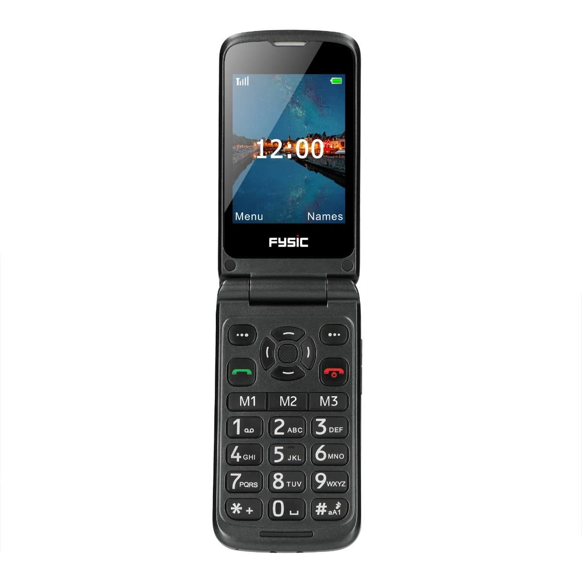 Fysic Mobiele Klaptelefoon met SOS noodknop F15