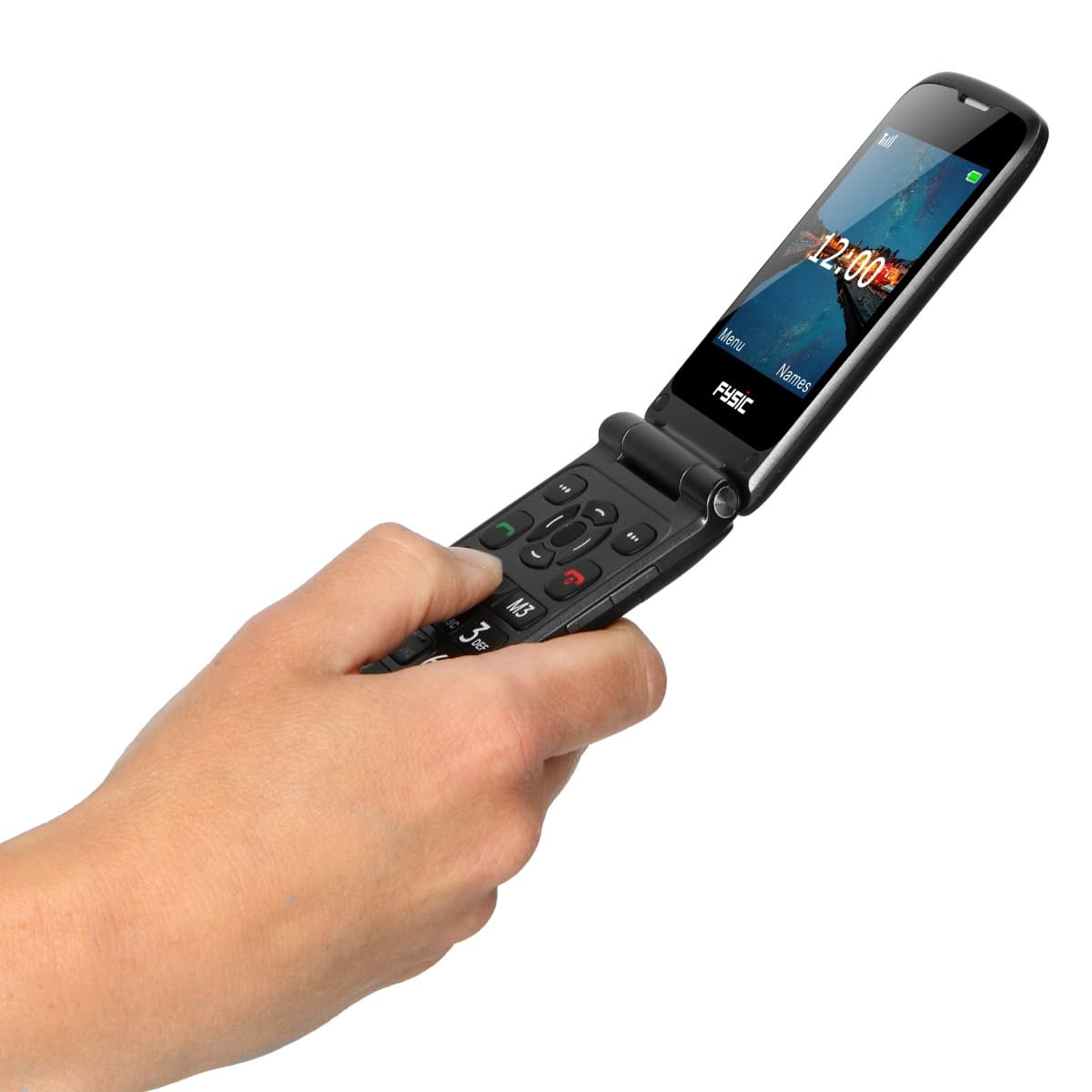 Fysic Mobiele Klaptelefoon met SOS noodknop F15