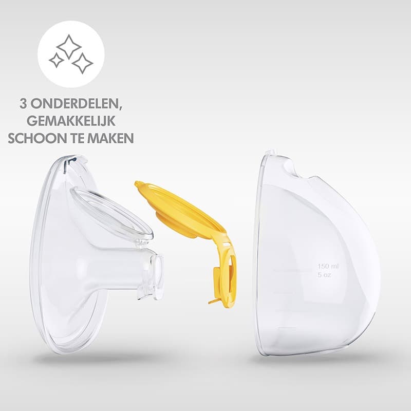 Medela Freestyle hands-free borstkolf weinig onderdelen