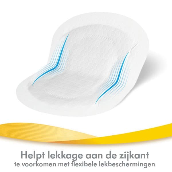 Medela ademende zoogcompressen wegwerp 30 stuks detail voorkomt lekkaga aan zijkanten