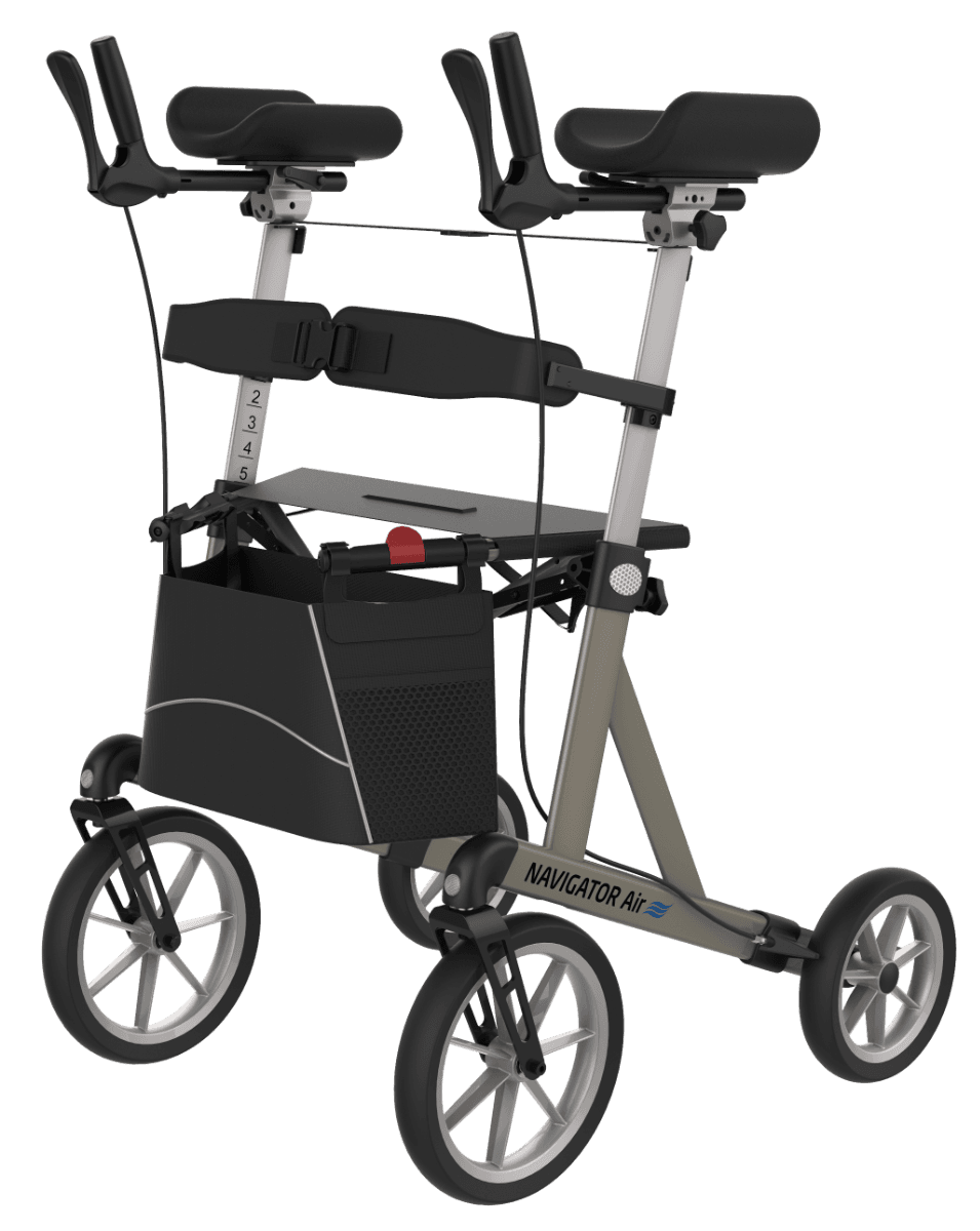 Navigator Air rollator met draaibare armschalen