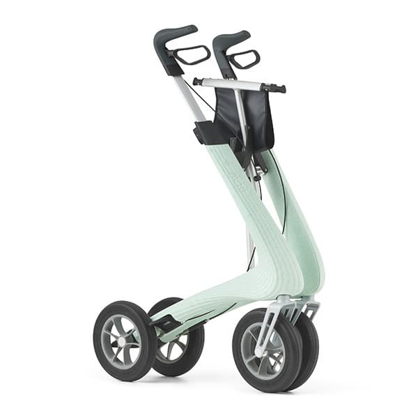 byACRE nordic pioneer rollator groen opgevouwen