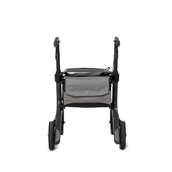 Rollz Air carbon rollator grijs achteraanzicht