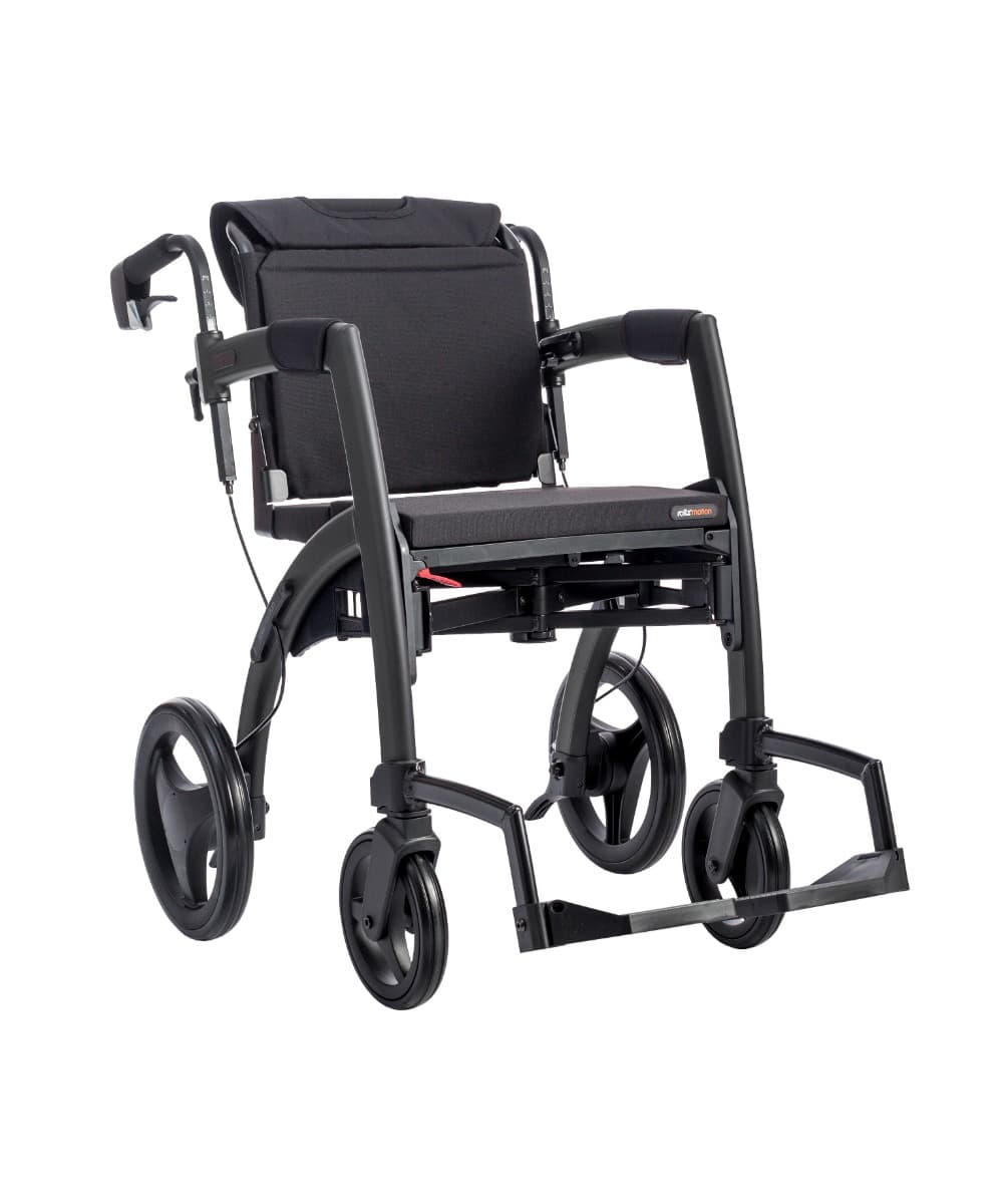 Rolstoel en rollator in 1