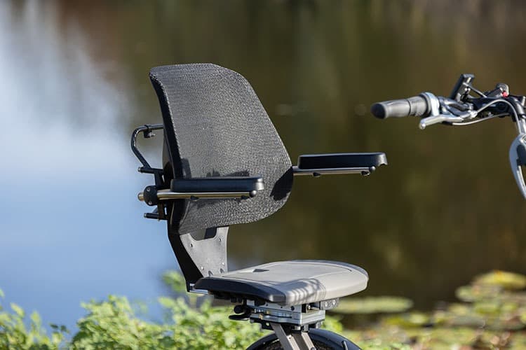 Van Raam Easy Go Scootmobielfiets elektrisch detail zitting