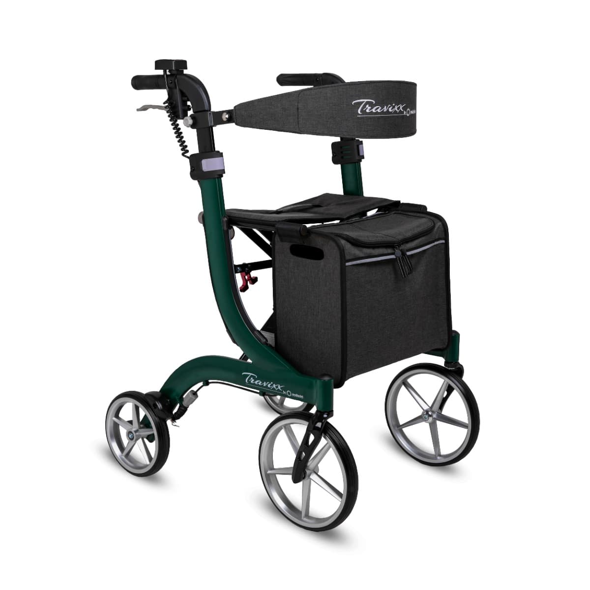 Travixx Deluxe rollator - groen vooraanzicht