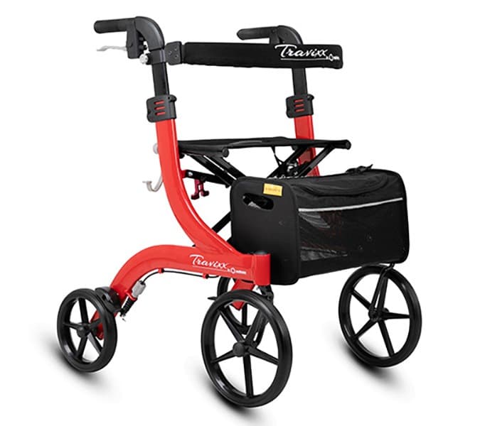 Travixx Classic lichtgewicht rollator rood hoofdfoto
