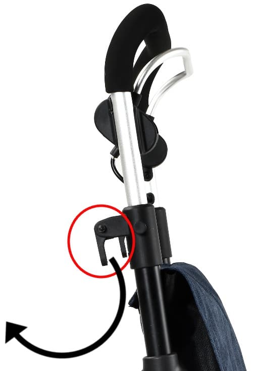 MultiMotion Shopper boodschappenrollator grijs verstelbare duwbeugel