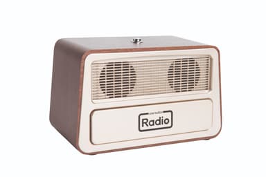 Retro radio met één bedieningsknop