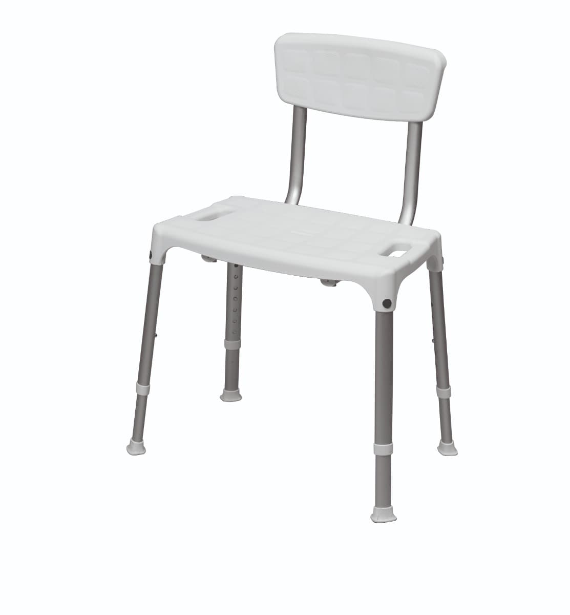 SecuCare Douchestoel Quattro met rugleuning (in hoogte verstelbaar)