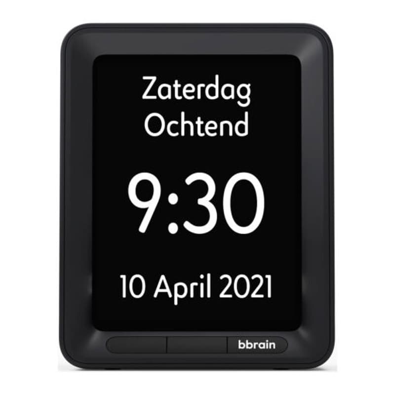 BBrain sprekende klok makkelijk in gebruik zwart
