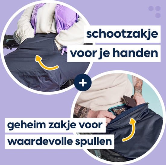 MyBlanket Schootskleed Volwassene Zomer schootzakje en zakje voor waardevolle spullen