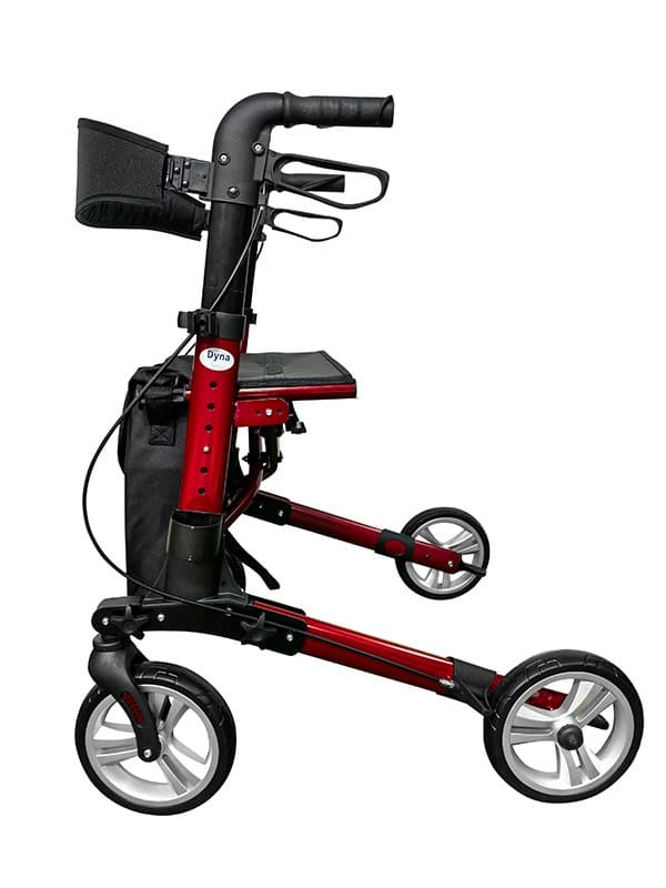 Dyna Adagio rollator rood zijkant