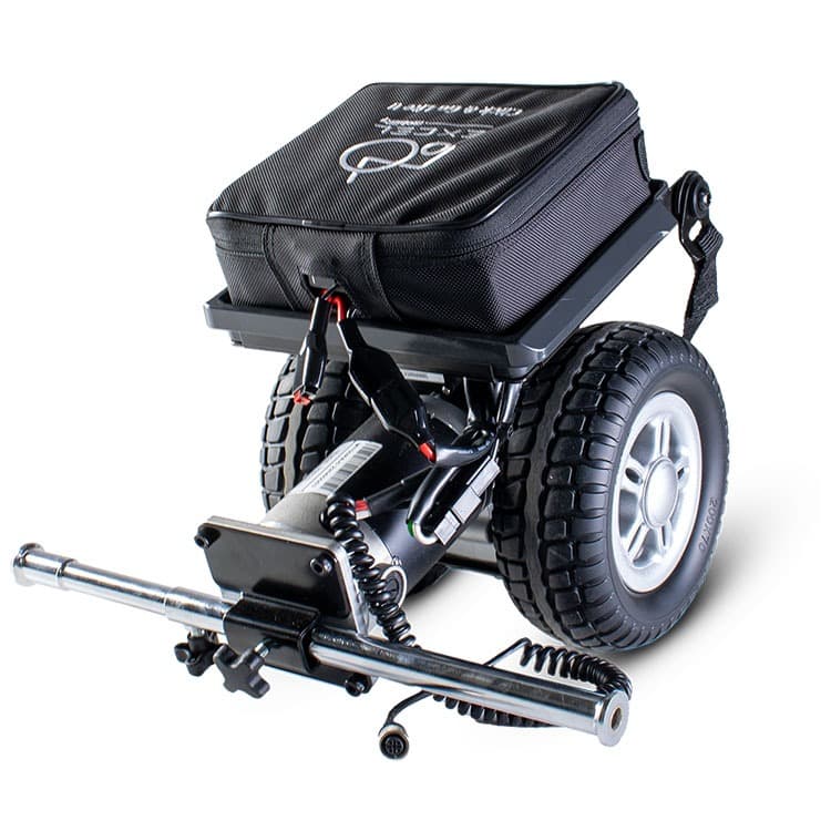 Excel Click & Go Lite II elektrische duwondersteuning rolstoel zijaanzicht