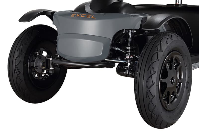 Scootmobiel Galaxy Deluxe II EVO grijs vering detail