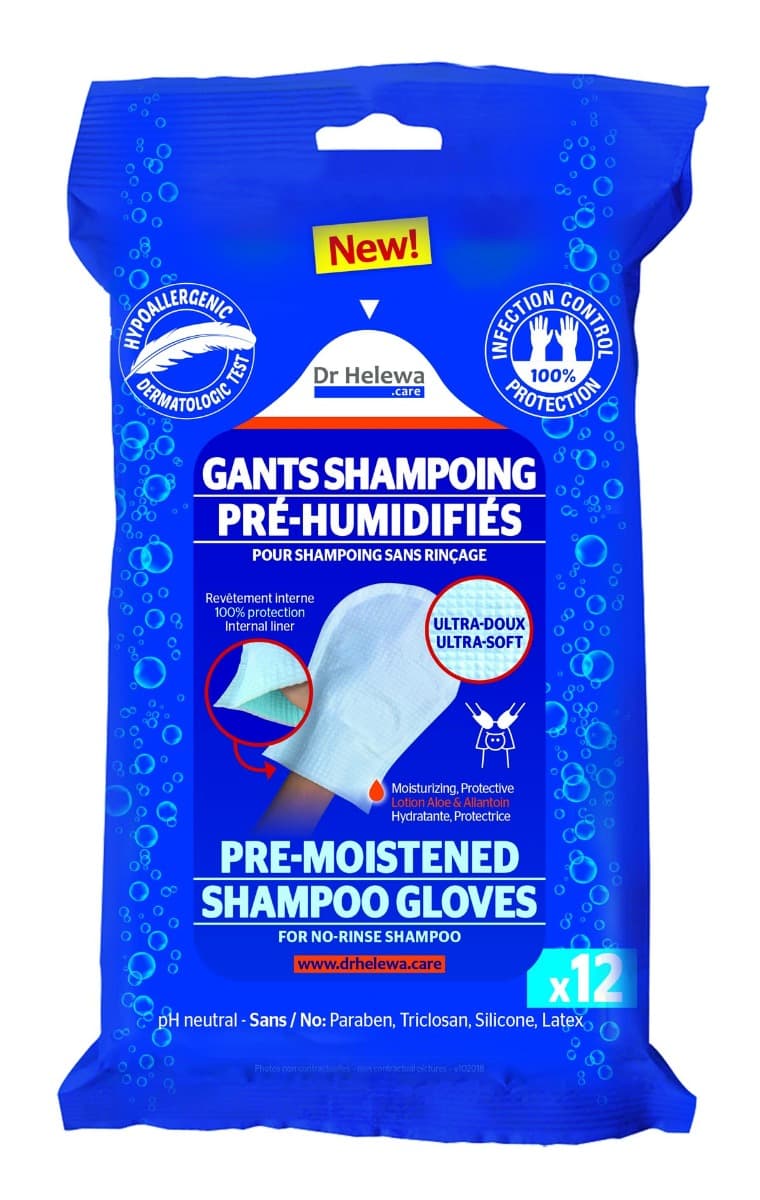 Dr Helewa Wash Gloves 12-pack tbv Haar