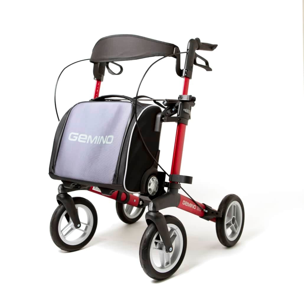 Gemino trolleytas - aan de rollator bevestigt