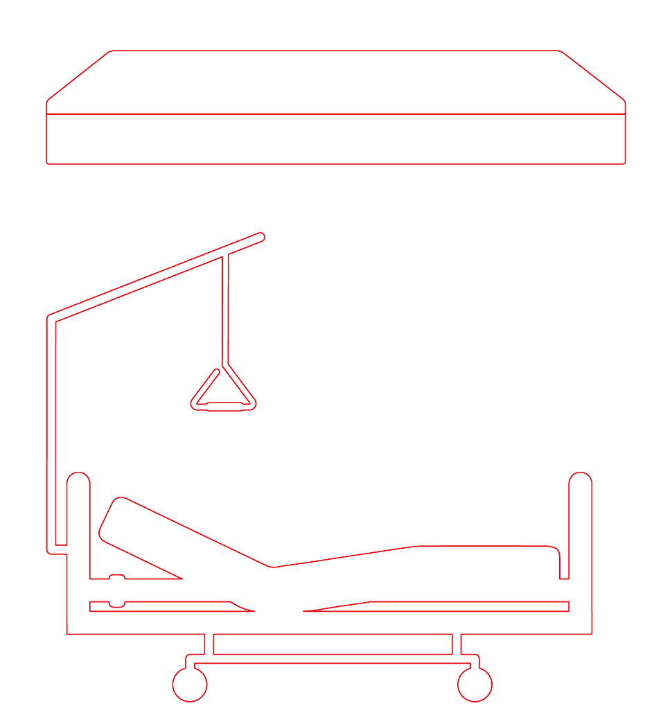 Hoog-laagbed XL met matras