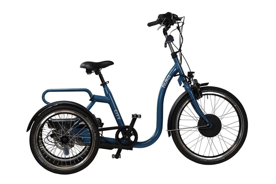 Huka hoge driewielfiets City blauw