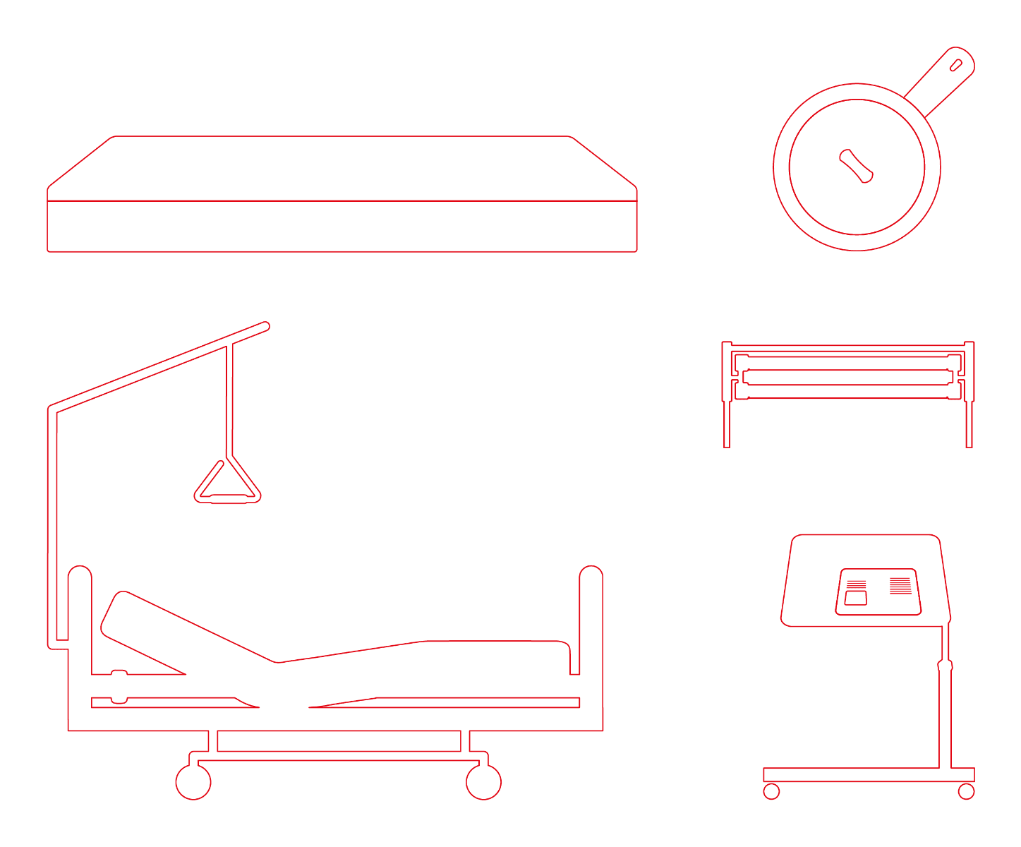 Hoog-laagbed pakket anti-decubitus compleet