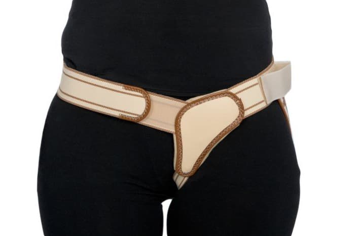 Liesbreukbandage beige links