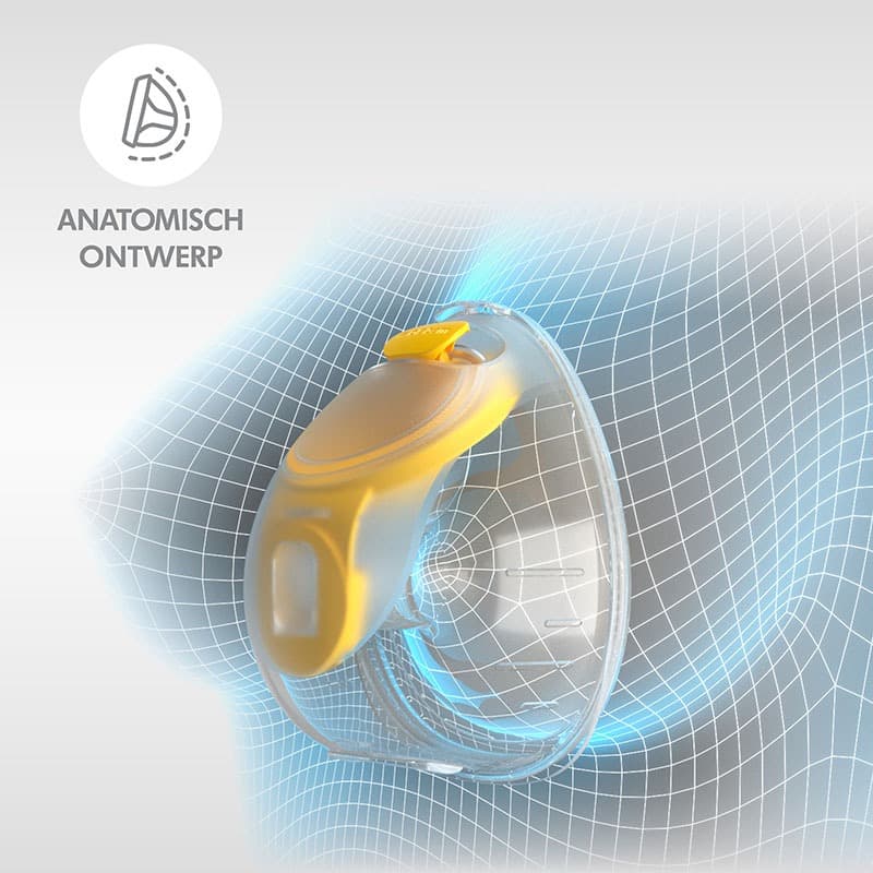 Medela Freestyle hands-free borstkolf anatomische vorm