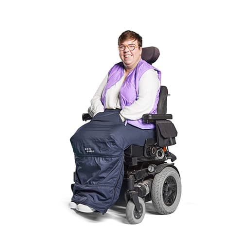 myBlanket rolstoeldeken met fleecevoering