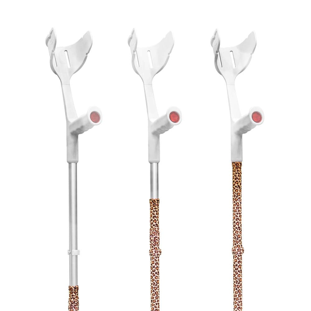 MyCover afneembare wandelstok- en elleboogkrukhoes luipaard