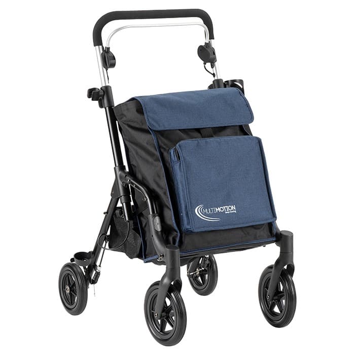 MultiMotion Shopper boodschappenrollator blauw