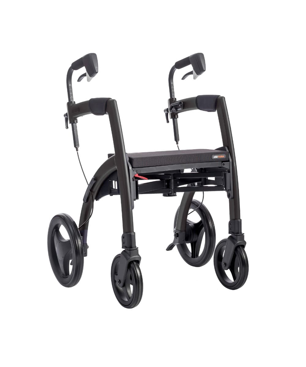 Rolstoel en rollator in 1