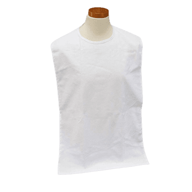 Slab met pu rug 45x90cm badstof wit