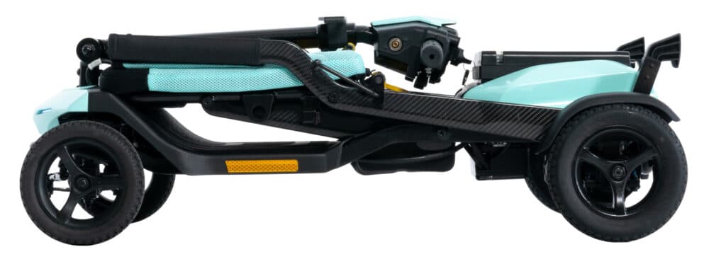 GoGo Super Portabel mini scootmobiel mint opgevouwen