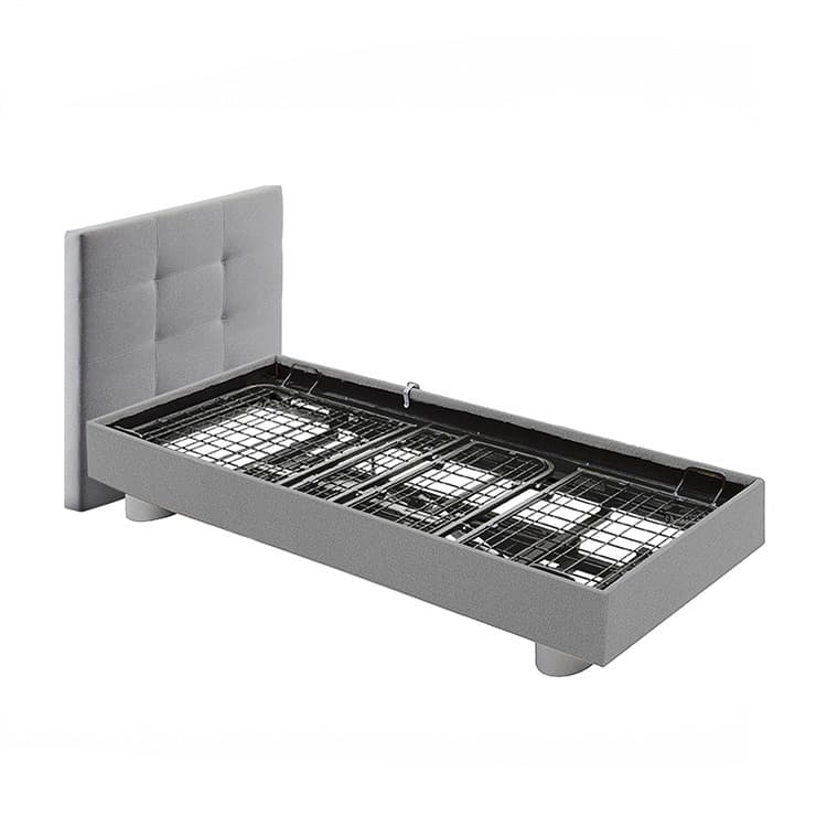 Deron Timeless Deluxe eenpersoons hoog-laagbed lichtgrijs