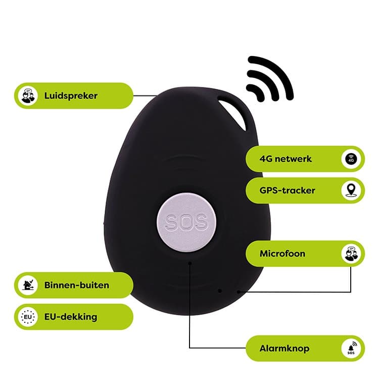 Wuzzi Alert Pebbles persoonsalarmering startpakket
