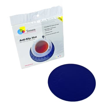 Antislipmat Rond 19cm Blauw tenura